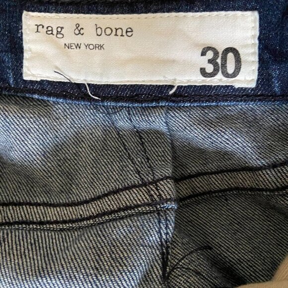 Rag & Bone 10" Skinny Medium Wash Jeans Size 30 - Picture 8 of 9